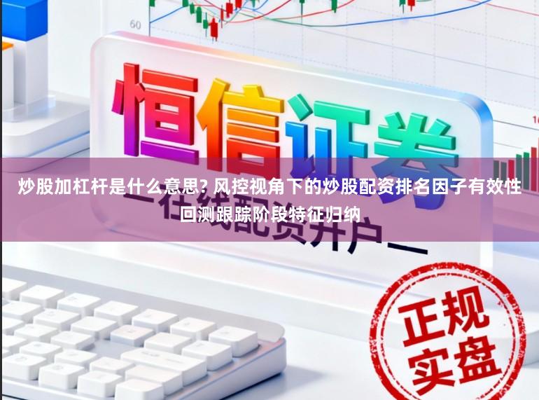 炒股加杠杆是什么意思? 风控视角下的炒股配资排名因子有效性回测跟踪阶段特征归纳