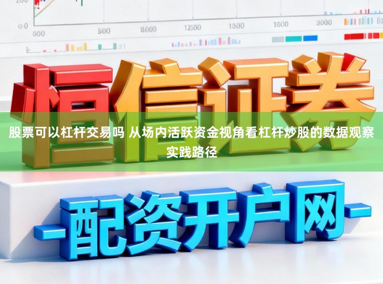 股票可以杠杆交易吗 从场内活跃资金视角看杠杆炒股的数据观察实践路径